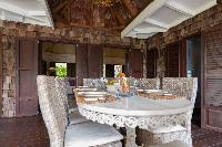 delightful dining area in Saint Barth Villa Lama Estate luxury holiday home, vacation rental