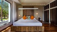 fresh bedroom linens in Saint Barth Villa Palm Springs holiday home, vacation rental