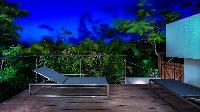 cool balcony of Saint Barth Villa Palm Springs holiday home, vacation rental