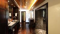 swanky rain shower in Saint Barth Villa Silver Rainbow luxury holiday home, vacation rental