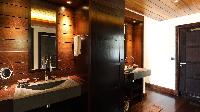 swanky lavatory in Saint Barth Villa Silver Rainbow luxury holiday home, vacation rental