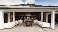 cool lanai of Saint Barth Villa Silver Rainbow luxury holiday home, vacation rental