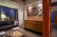 dapper bathroom in Saint Barth Villa Nirvana holiday home, luxury vacation rental