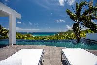 cool infinity pool of Saint Barth Villa Nirvana holiday home, luxury vacation rental