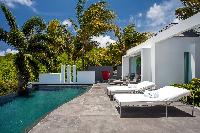 cool poolside of Saint Barth Villa Nirvana holiday home, luxury vacation rental