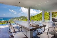 cool terrace of Saint Barth Villa Nirvana holiday home, luxury vacation rental