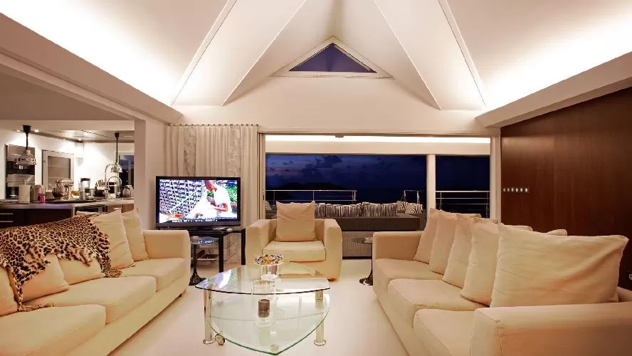 incredible ceiling of Saint Barth Villa Panama holiday home, luxury vacation rental