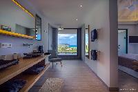 cool en-suite bathroom in Saint Barth Villa YOU luxury holiday home, vacation rental