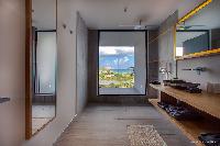 incredible rain shower in Saint Barth Villa YOU luxury holiday home, vacation rental