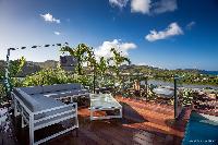 cool terrace of Saint Barth Villa YOU luxury holiday home, vacation rental