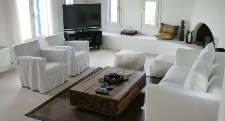 chic Mykonos Villa Rhea luxury holiday home and vacation rental