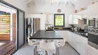 neat kitchen of Saint Barth Villa Starfish luxury holiday home, vacation rental