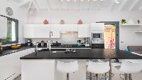 cool breakfast bar of Saint Barth Villa Starfish luxury holiday home, vacation rental