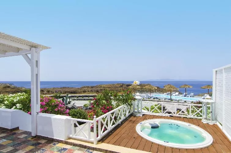 amazing pool of Santorini Oasis Diamond luxury apartment, perfect vacation rental