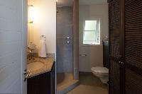 clean bathroom in Saint Barth Villa Belle Bague luxury holiday home, vacation rental