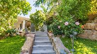 cool garden of Saint Barth Villa Coco Rock luxury holiday home, vacation rental