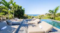 cool poolside of Saint Barth Villa Coco Rock luxury holiday home, vacation rental