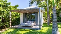 awesome lawn of Saint Barth Villa Coco Rock luxury holiday home, vacation rental