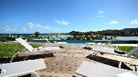 cool poolside of Saint Barth Villa Flora luxury holiday home, vacation rental