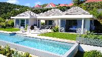 cool swimming pool of Saint Barth Villa Flora luxury holiday home, vacation rental