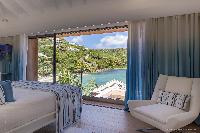 fresh bedroom linens in Saint Barth Villa Javacanou luxury holiday home, vacation rental