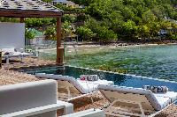 cool infinity pool of Saint Barth Villa Javacanou luxury holiday home, vacation rental