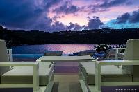 beautiful balcony of Saint Barth Villa Javacanou luxury holiday home, vacation rental