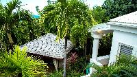 cool garden of Saint Barth Villa La Desirade luxury holiday home, vacation rental