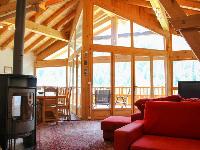 interesting shed ceiling of French Alps - Chalet Le Passeu luxury apartment