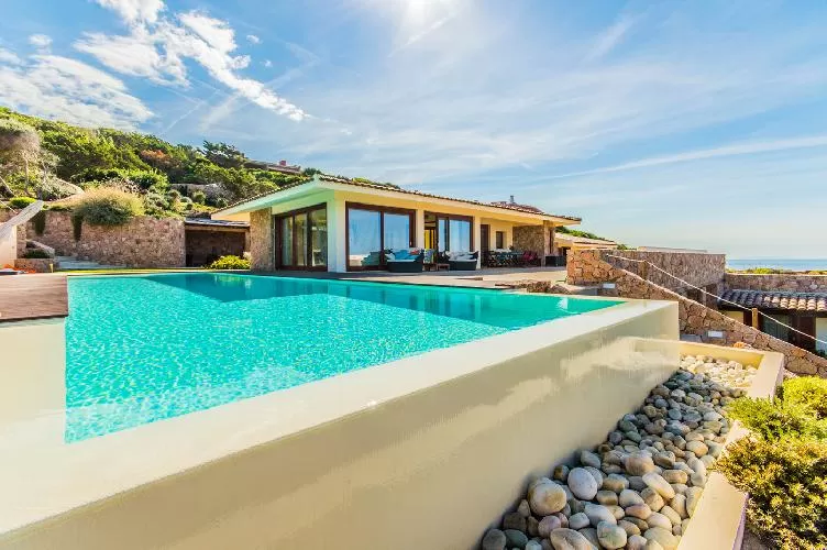 amazing view of the Mediterranean Sea from Sardinia Villa - Portobello Lux luxury apartment