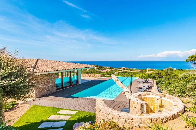 breathtaking view of the Mediterranean Sea from Sardinia Villa - Portobello Lux luxury apartment