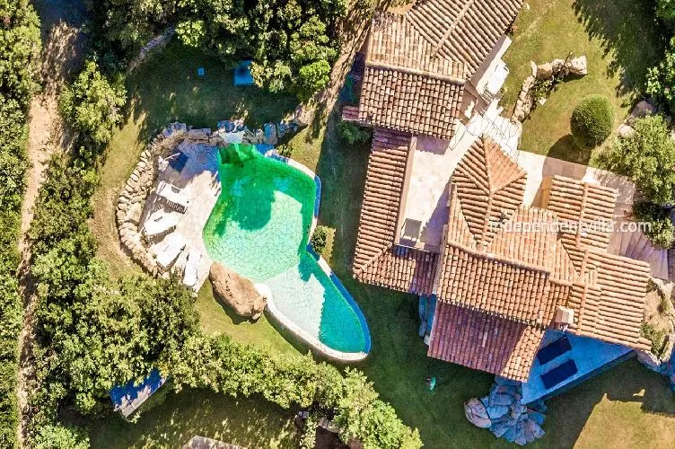 awesome aerial view of Sardinia - Villa Blu luxury apartment