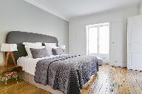clean and fresh bedding in République - Voltaire luxury apartment