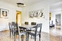nice dining area in République - Voltaire luxury apartment