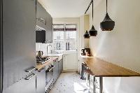 cool modern kitchen of République - Voltaire luxury apartment