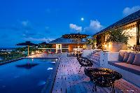 cool poolside of Saint Barth Villa Blackstone luxury holiday home, vacation rental