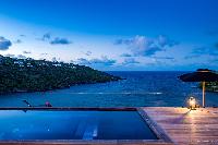 cool infinity pool of Saint Barth Villa Blackstone luxury holiday home, vacation rental