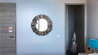cool mirror in Saint Barth Villa Ouanalao luxury holiday home, vacation rental