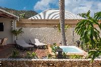 cool patio of Saint Barth Villa Petit Bali luxury holiday home, vacation rental