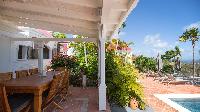 cool lanai of Saint Barth Villa Pasha luxury holiday home, vacation rental