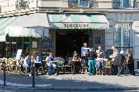 L'Esmeralda nearby cafe from Paris luxury apartment