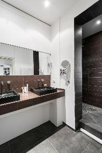 elegant bathroom in Paris - Rue des Filles du Calvaire luxury apartment