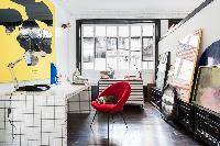 vibrant interiors of Paris - Rue des Filles du Calvaire luxury apartment