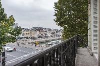 3-bedroom Paris luxury apartment with an amazing view of the local square and the River Seine from t