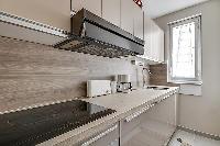 modern kitchen in paris luxury apartment