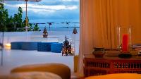 cool balcony of Saint Barth Villa Mauresque luxury holiday home, vacation rental