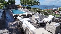 cool poolside of Saint Barth Villa Serenity luxury holiday home, vacation rental