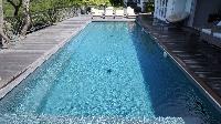 cool swimming pool of Saint Barth Villa Serenity luxury holiday home, vacation rental