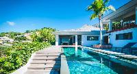 cool swimming pool of Saint Barth Villa Jocapana luxury holiday home, vacation rental