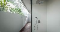 cool rain shower in Saint Barth Villa Jocapana luxury holiday home, vacation rental